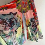 Alice + Olivia x Lola Schnabel Orly Handkerchief Maxi Dress Size 2 Watercolor Photo 8