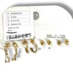 Free People  Quinn 14K Gold Plated Stud Set in Gold Opal NWT Dainty Ethereal Photo 3