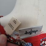 Daytrip  red floral strappy cutout tee size  large Photo 7