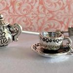 Handmade Cute Vintage Style Teacup Mug Dangle Earrings🫖 Photo 0