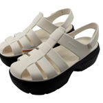 Crocs Stomp Fisherman Sandal Chalk White Black Women 10 Platform Chunky Y2K NWT Photo 0