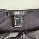 Forever 21  Black Tie Front Long Sleeve Bodysuit Size Medium Photo 3