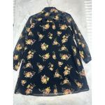 ZARA Basic Black Sheer High Neck Long Sleeve Floral Dress Size S Photo 1