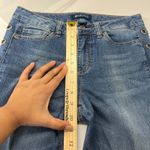 Blue Spice Jeans Womens 7/8 Denim Cotton Blend Stretch Side Leg Grommets Skinny Photo 8