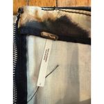 Free People  Skirt Womens 2 Black Brown Tie Dye High Waist Mini Denim Zip Boho Photo 1