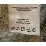 Anthropologie  Womens Jacket Size XL Gray Cream Open Front Shacket Pockets Photo 6