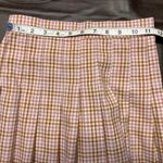 Aerie New Pleated Mini Skirt Pink Brown Gingham Plaid Size XS $49.95 Preppy Photo 11