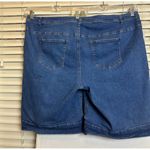 Woman Within Women's Within Women's Denim Knee High Shorts Size 28W Sku 2919 Photo 2