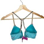 Betsey Johnson Betsy Johnson Blue Convertible Cheetah Strap Bra Size 32B Photo 1