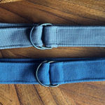 Canvas D‑Ring Belts (Set of 2) Gray Blue Casual Adjustable Size 29 Photo 0