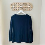 Madewell Long Sleeve Top Black Sz Medium Photo 7