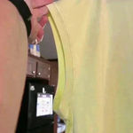 Yogalicious work out top sz xxl v neck short sleeve cute! yellow Summer! Soring Photo 3