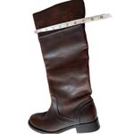 Frye Women’s Melissa Trapunto Riding Brown Leather Boots Size 5.5 Knee High Photo 10