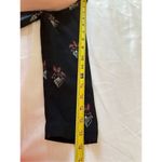 ALC Frank NWT A.L.C. Black floral Long Sleeve 100% Silk Dress Size: 0 Photo 7