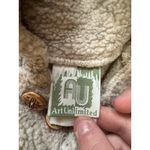 Art Unlimited Fleece Deer Pullover Sweater Sweatshirt Size Measured USA MADE VTG Brown Photo 2