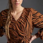 Anthropologie Faithfull Lottie Zebra-Striped Romper Photo 2