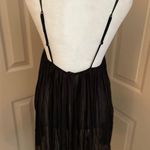 Victoria's Secret Victoria’s Secret black lace chiffon double strap slip camisole babydoll top. M. Photo 4