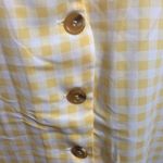 Elodie  Yellow Gingham Print Blouse Photo 3