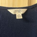 Terra & Sky  Navy Long Sleeve Top Photo 1