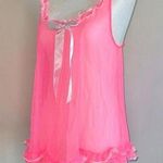 Victoria's Secret Victoria’s Secret Bubblegum Mesh Babydoll Top Photo 0
