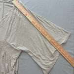 Free People  Cream V-Neck Blouse Photo 4