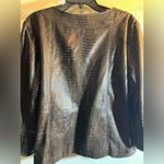 Susan Graver Women’s  faux leather jacket, EUC, beautiful chocolate brown color Photo 13
