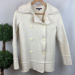 Gap Ivory Knit Double Breasted Long sleeve Jacket S Photo 0
