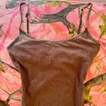 Aeropostale y2k vintage 2000s brown full length cami tank top w/ built in bra Photo 1