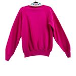 Lee 80s 90s Vintage Grandmacore Cottage Core Granny Hot Pink Sweatshirt Medium Photo 4