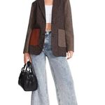 Steve Madden  Kelly Tweed Blazer in Peacoat Small New Womens Plaid Jacket Photo 14