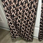 Free People Shayla Ruched Print Jumpsuit Wide Leg Long Sleeve Black Pink XS Photo 3