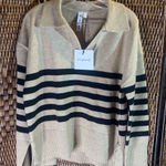 Grace Karin NWT  Tan & Black Sweater Size L Photo 0