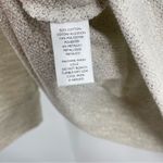 Loft Ann Taylor Metallic Sparkle Side Zip Crew Sweatshirt Top Cream Gray S new Photo 11