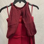 Celeb Maroon Prom Dress Photo 3