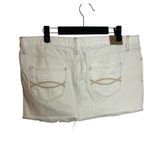 Abercrombie & Fitch Y2K White Distressed Micro Mini Skirt Photo 1