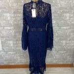 Endless Rose  Long-Sleeved Lace Midi Dress Photo 5