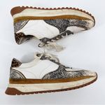 Madewell Kickoff Trainer Sneakers in Leather and Spot Mix Calf Hair 9.5 Photo 10