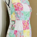 Lilly Pulitzer Multi State Patch Patchwork Delia Dress Side Grommet Lace Up Photo 5