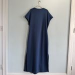 Spanx  AirEssentials Tie-Waist Faded Indigo Blue Maxi Dress Photo 2