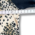 Reference Point Petites Leopard Button Down Cardigan Sweater Sz M/L BLack Brown Photo 5
