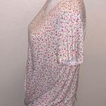 SO Goods For Life Floral Lace Back Front Knot Short Sleeve Shirt Photo 3