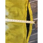 LEIFSDOTTIR Anthropologie Silk Cold Shoulder Midi Dress Ikat Yellow Black Size 8 Photo 8
