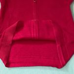 Talbots waffle knit thermal zip up hooded jacket 2 pockets fuchsia pink size LP Photo 3