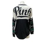 PINK by Victoria's Secret Women's Christmas Sweatshirt Black Size S Photo 1