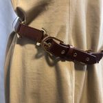 Cache Womens 14 Gold Buckle Embellishment Bodycon Sheath Dress Beige Tan Belt Photo 7