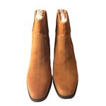 Aerosoles  Womens Lazu Western Boots Tan Suede Heel Slip On 9.5 Photo 1