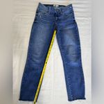 Paige Denim Blue Skinny Jeans Women’s 27 Raw Hem Stretch Mid Rise Photo 5