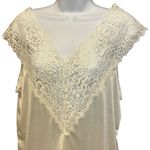VTG Y2K Collections ETC M Lace Slip Top Satiny Cottagecore Romantic Coquette Size M Photo 5