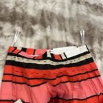 Anthropologie Anthro We Love Vera Licorice Lanes Red Rouge Motif A-Line Striped Skirt Size 10 Photo 10