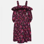 Ulla Johnson Caprice Floral Cotton Midi Dress, Color Zinnia, Size 2, NWT Photo 10
